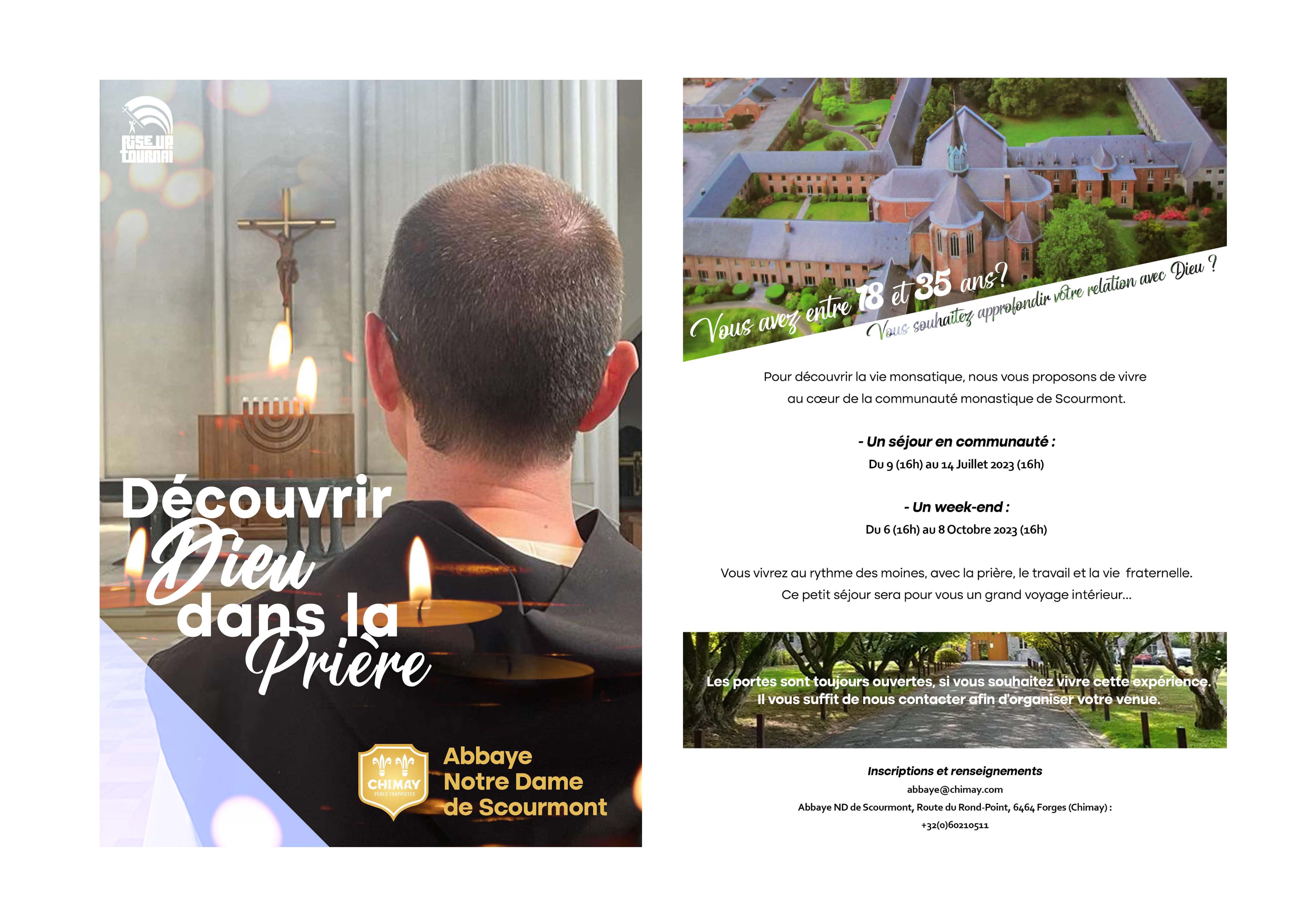 Affiche Dcouverte de la vie monastique 2023